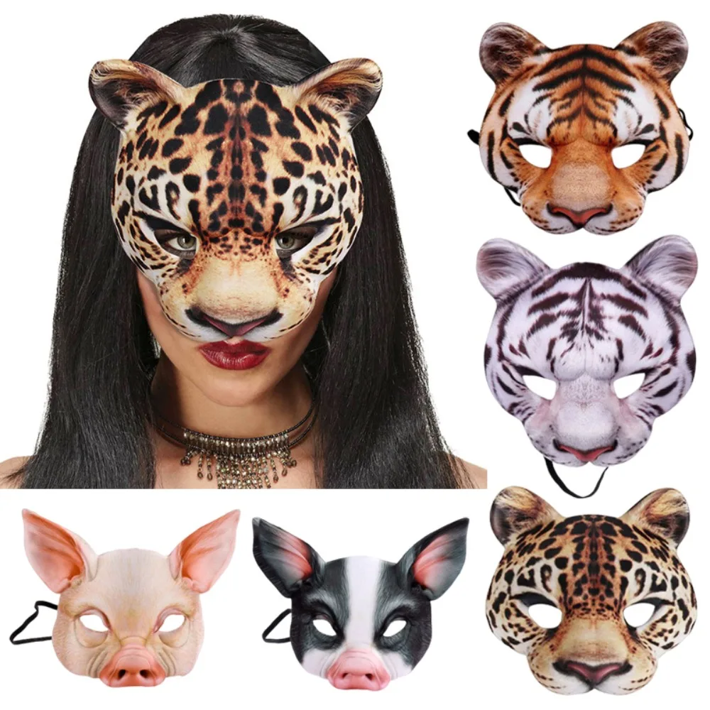 Respirator Half Face - Masker Hewan 3D topeng pesta Halloween